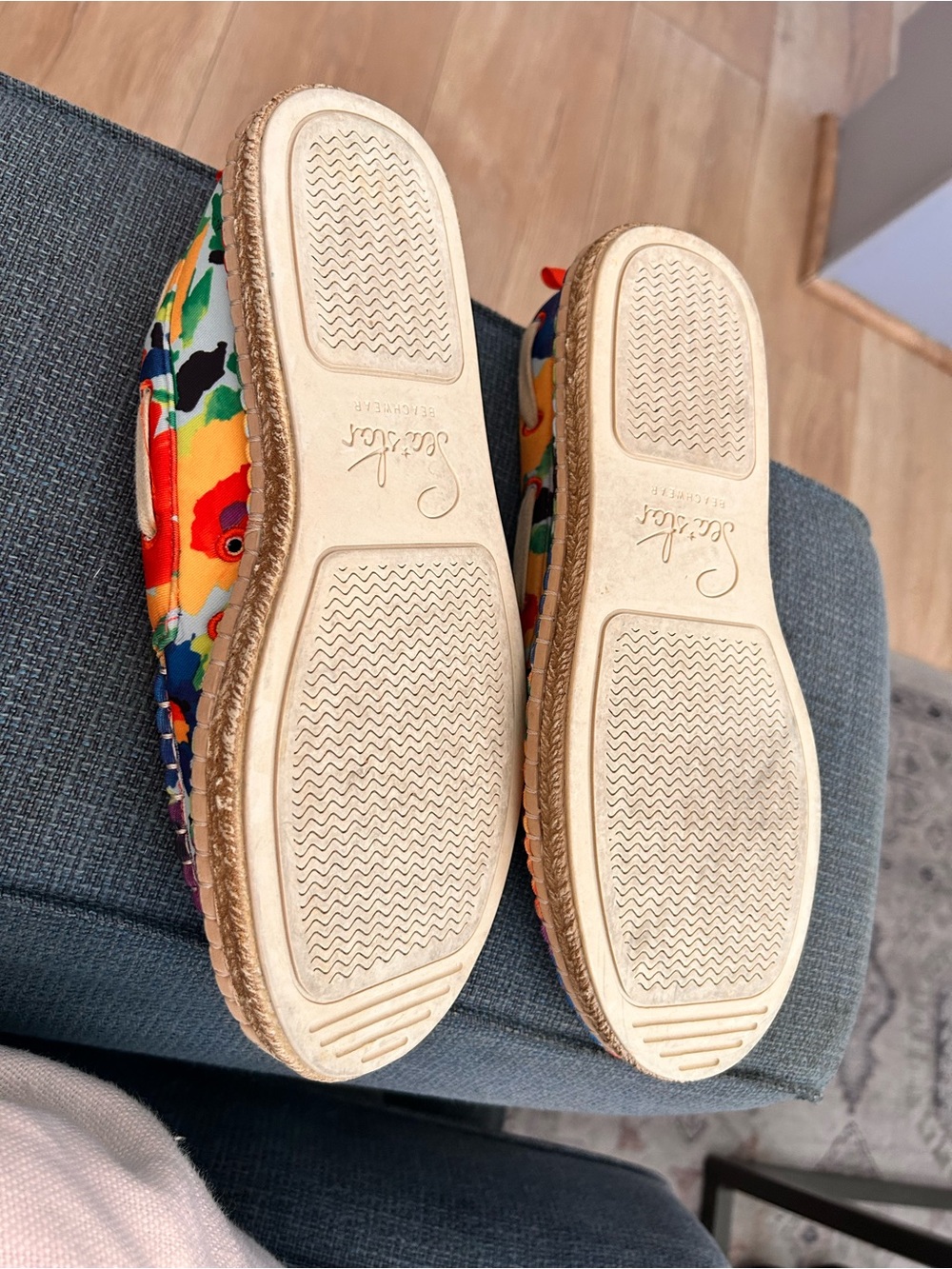 Sea Star Beachwear Riviera Boat Shoe Water Shoe Frances Valentine Floral Size 8w - Picture 5 of 6